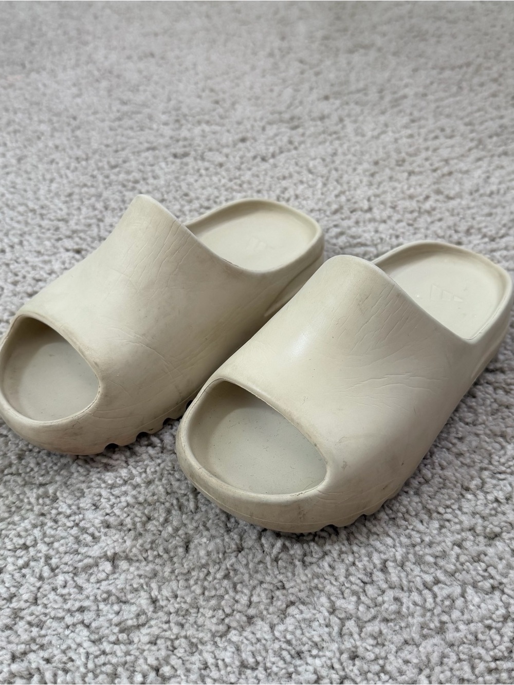Youth adidas Yeezy Slides Bone color size 13 youth